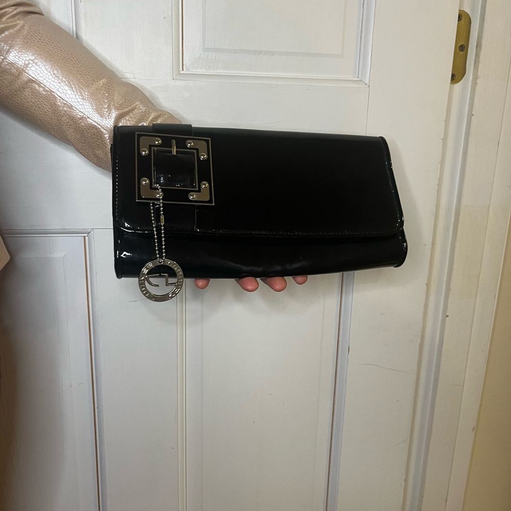 Black Patent Leather Clutch